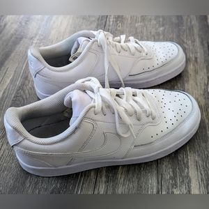 Nike Court Vision Low 'Triple White' Shoes, Men's 8, Women's 9.5